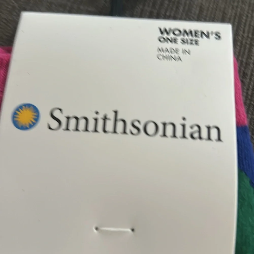 Smithsonian Alice Watercolor Womens Socks OS